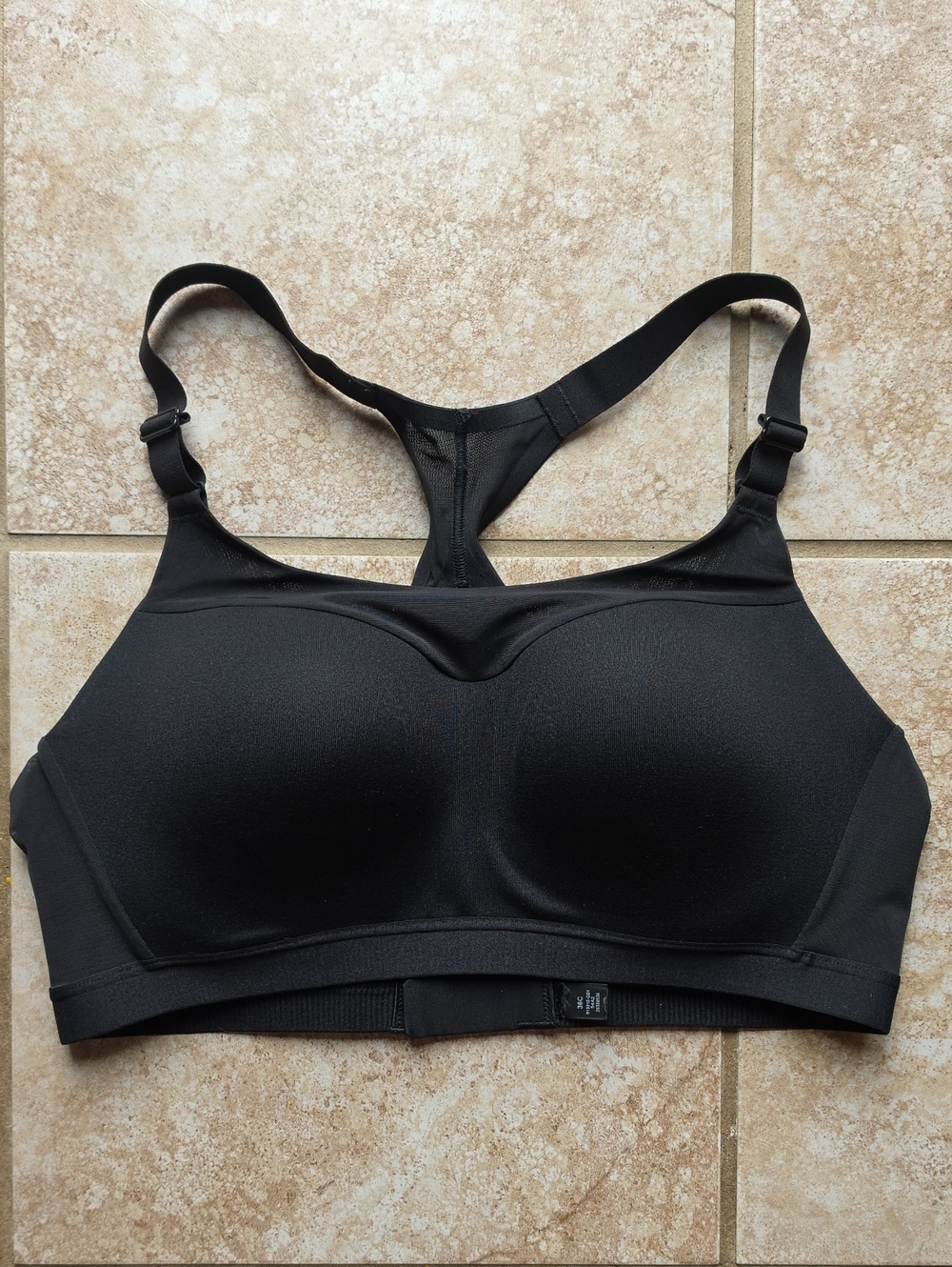 Victoria's Secret Black On Point Racerback High-Support Sports Bra